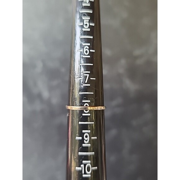 925 Sterling Silver Prong Set Peridot Rectangular Solitaire Ring, SIZE US 8 - Picture 9 of 10